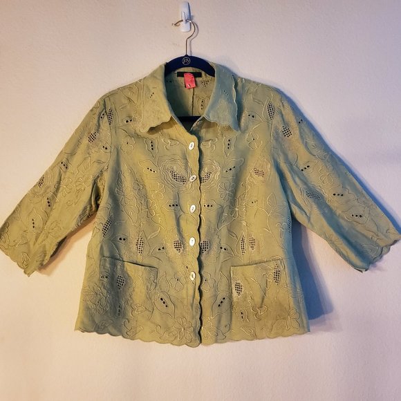 Kial Embroidered Collared Jacket - Picture 13 of 16